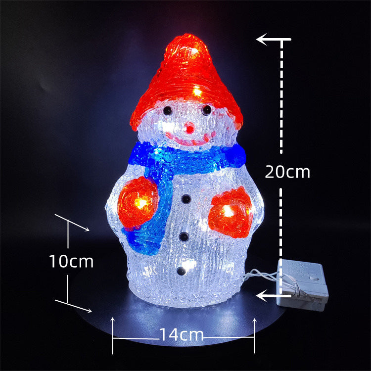Décoration de fenêtre en acrylique époxy Snowman Diy
