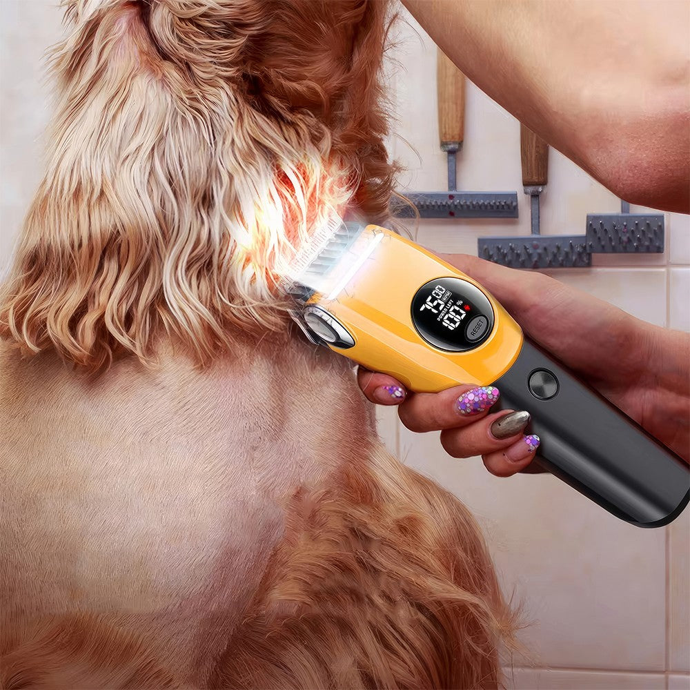 Clippers professionnels pour chiens LCD sans cordon Kit de grooming Trimmer pour animaux