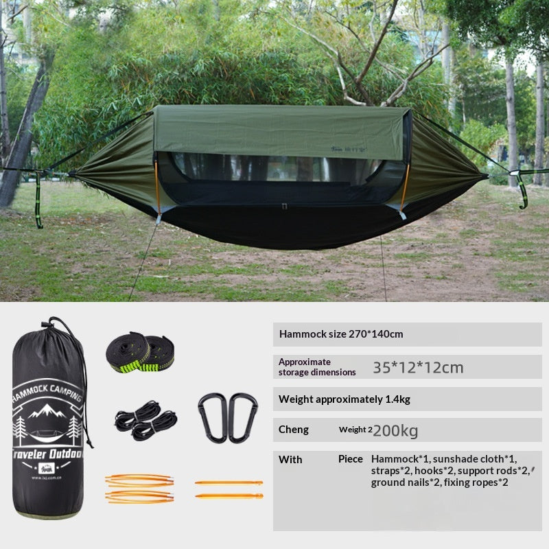 Voyages Mosquito-Proof Tip-résistant Hammock extérieur