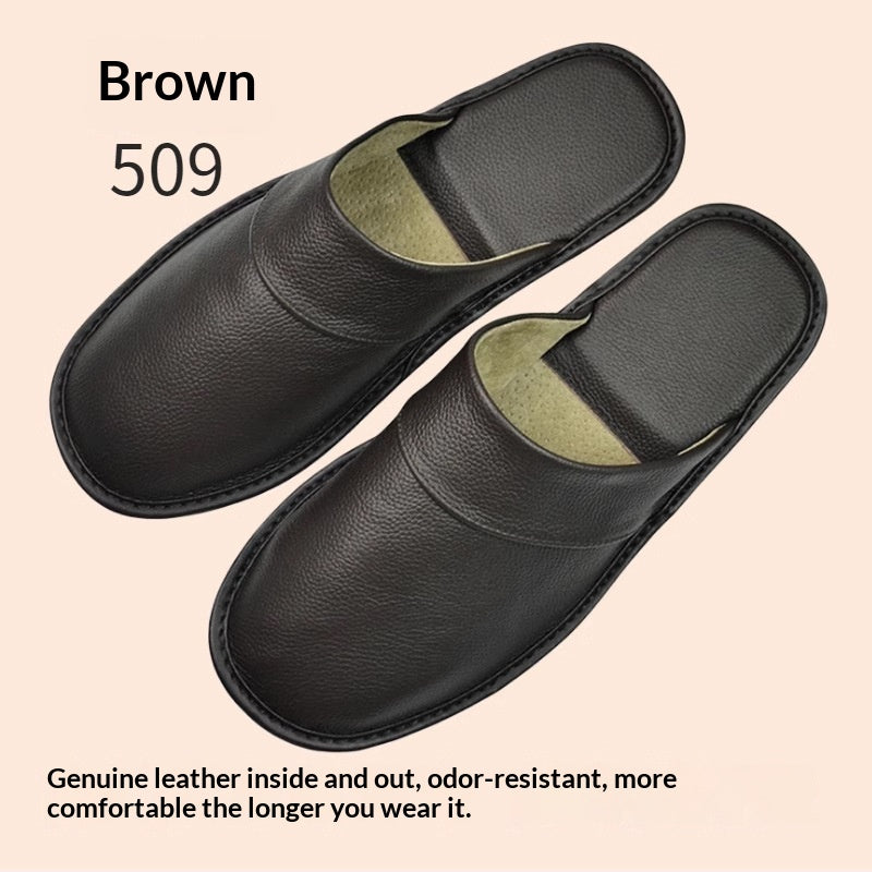 Mules avec une cowhide supérieure pour les hommes et les femmes