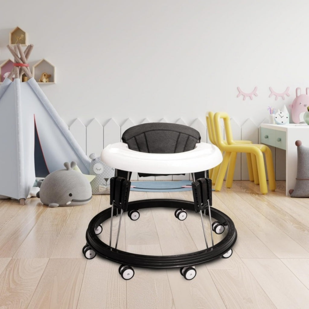 Portable Baby Walker Activité Toddler Première étape Poussez le long de la promenade Bouncer pliant