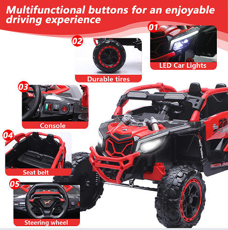 24V 400W Enfants Ride On Car UTV W & Parents Télécommande