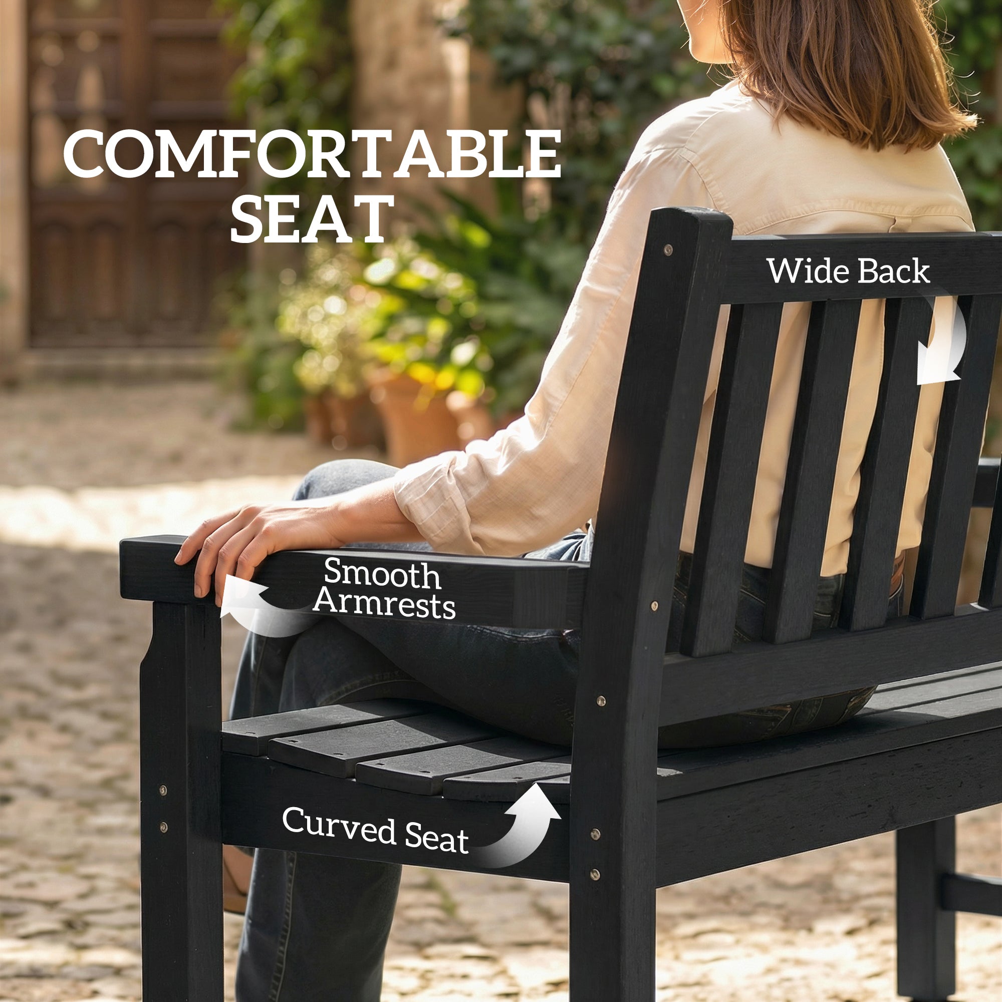 Banc de jardin 2 personnes