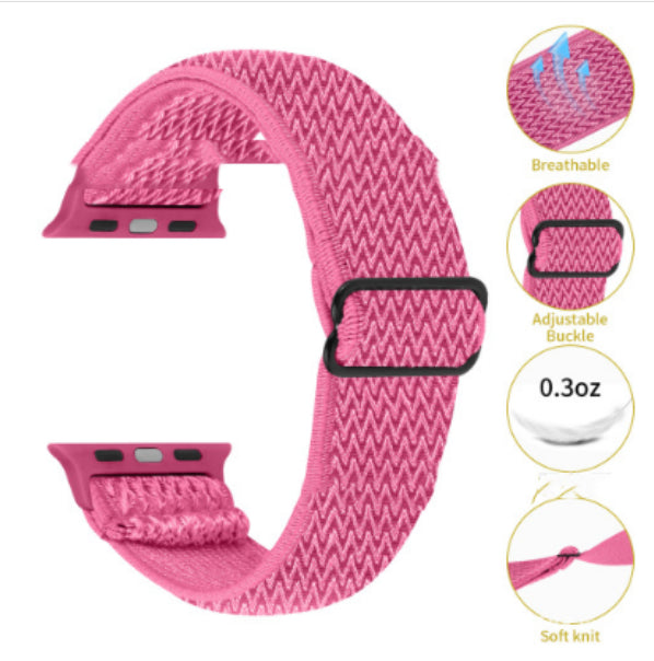 Heringbone Elastic Bracelet Smartwatch Elastic Watch Band
