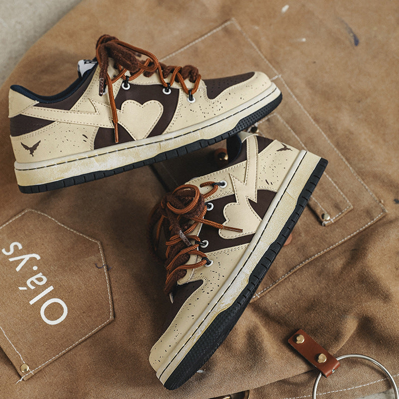 Printemps et été amour Casual Sneakers Tous appariements