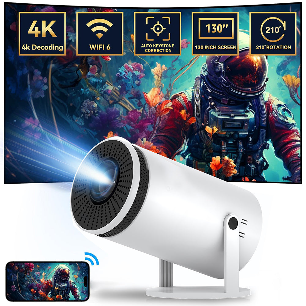 Projecteur HD Bluetooth Mini portable 4K Mini Téléphone Y5S Projecteur home Theater