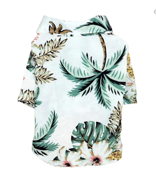 Vêtements de chemise de style chien hawaïen