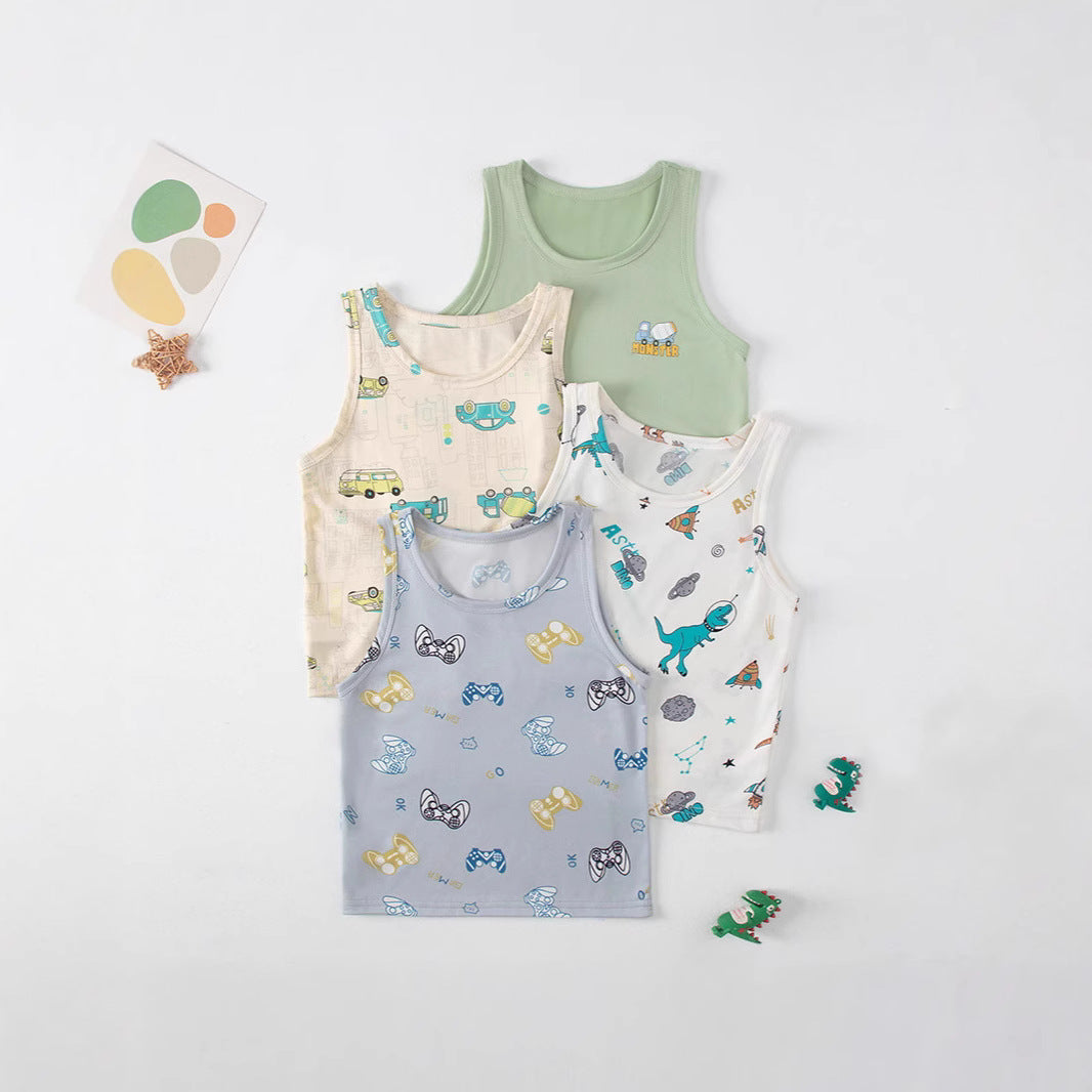 Veste mince pour les garçons et les filles confortable Casual Tout-match sans manches