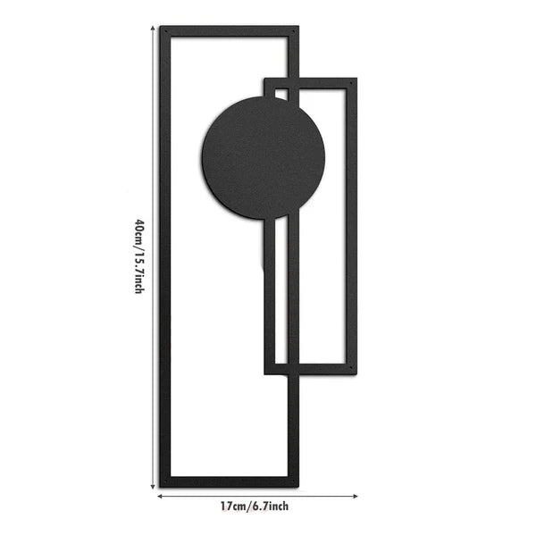CIFbuy Abstract Line Iron Wall Art Set Modern Minimalist Noir et Blanc Décor pour vivre