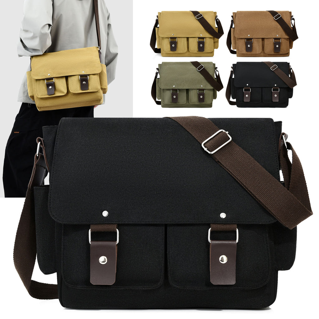 Toile Utilitaire Sac Messenger pour hommes et femmes