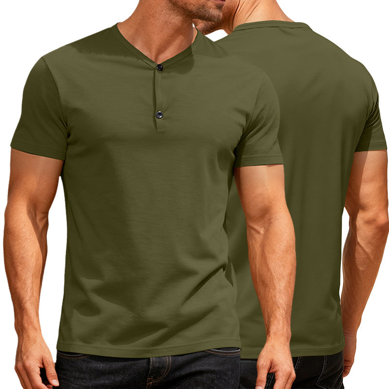 T-shirt à manches courtes Casual Sports couleur V