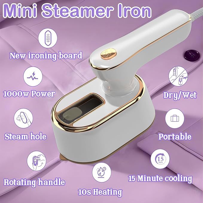 Fer électrique rotatif Mini Portable Garment Steamer Fer
