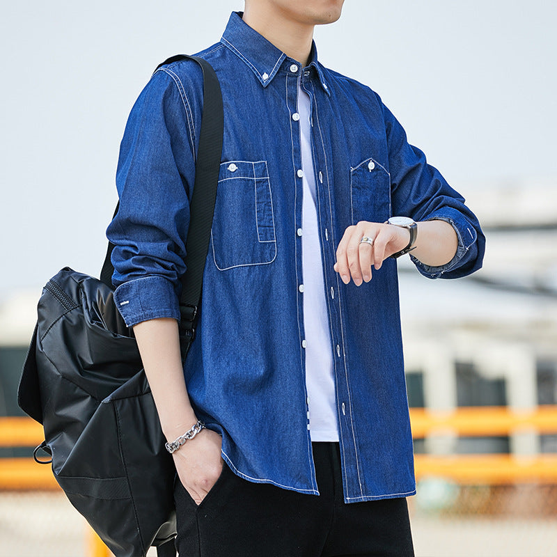 Chemise manches longues homme Slim-fit Veste casual