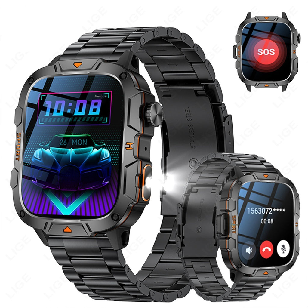 Carré Grand écran Multi-fonctions Sports Courante Coeur Montre intelligente
