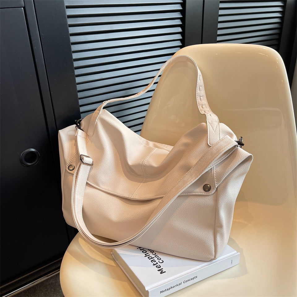 Élégant sac de navette Chic texturé épaulette