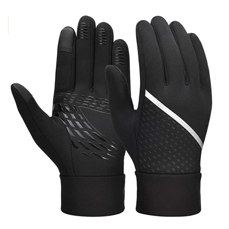 Gants de vélo chaud Silicone antidérapant