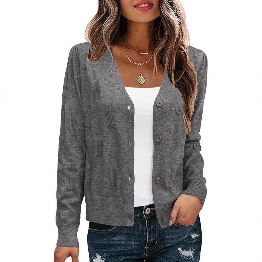 Culotte cardigan casual légère anti-épaule haut