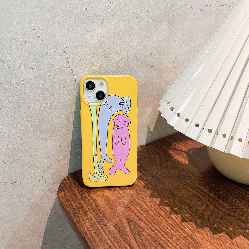 Housse de téléphone pour chien anti-chute tout compris