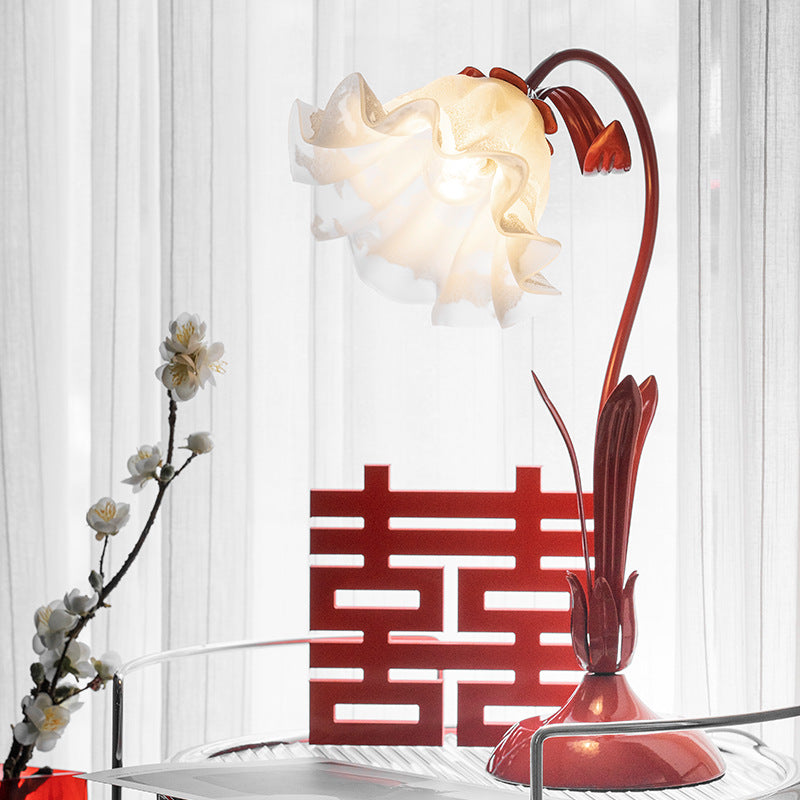 Lanterne de la fleur de lampe de lit de mode de ménage