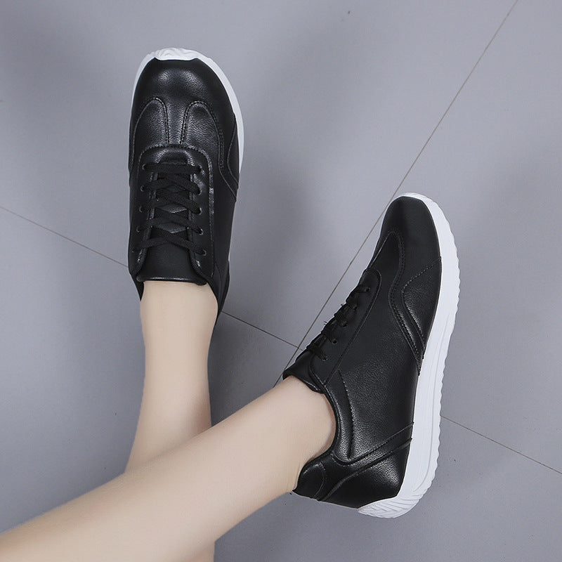 Women's Platform White All-Match Casual Student Shoes