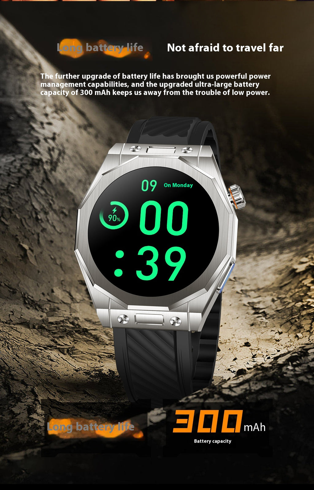 Taux réel de montre intelligente NFC Bracelet de sport de qualité trois bracelets