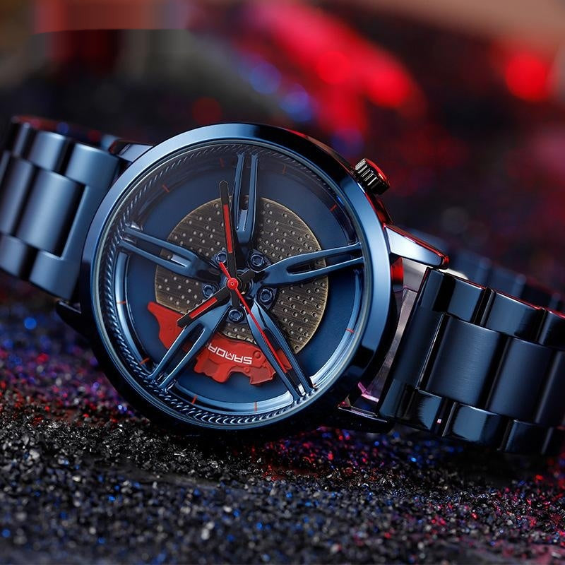 Montres de roue à vide étanches en acier Style d'entreprise pour adolescents