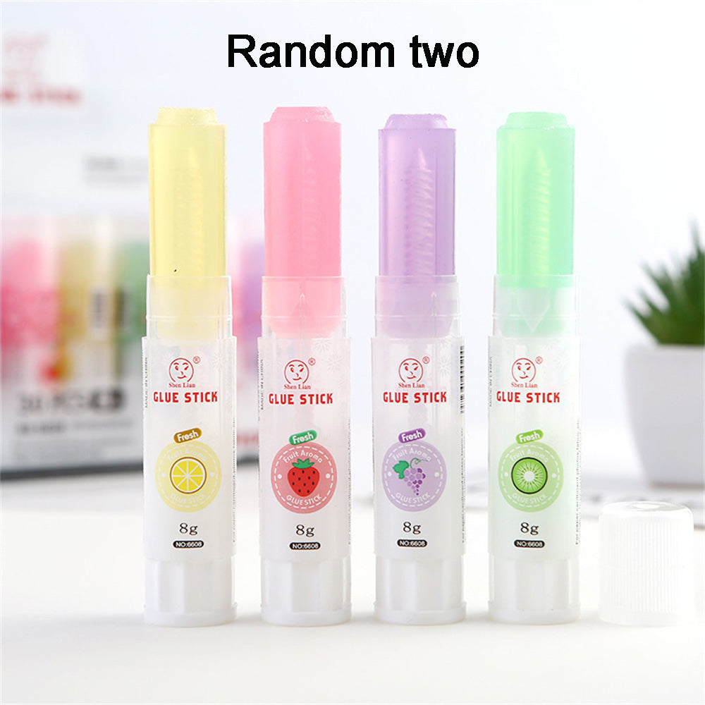 Jelly Couleur Fruit Fragrance Étudiant Colle solide faite à la main