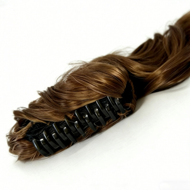 Clip-in Ponytail Hair Extension 22 pouces Wavy CurlySynthetic Wig pour femme Coiffure facile