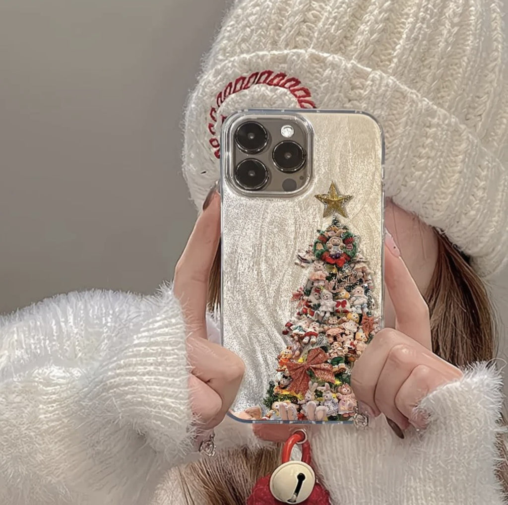 Doll Arbre de Noël Case de téléphone Style minimaliste