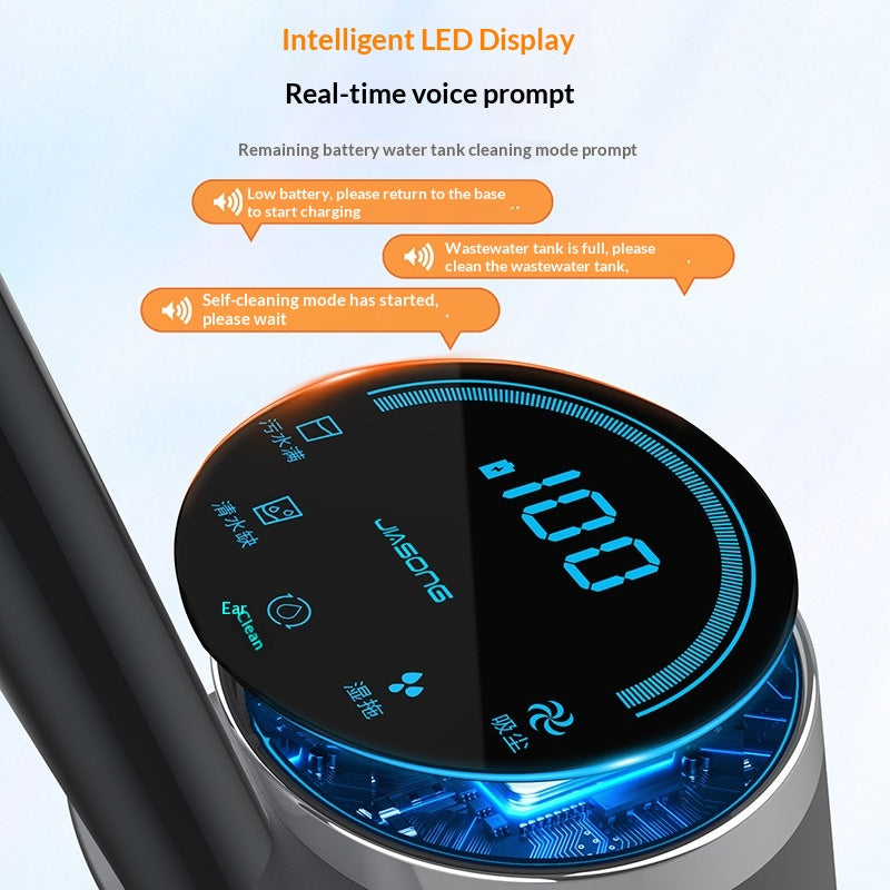 Wireless Smart Home Floor Lave-linge sec et humide à double usage