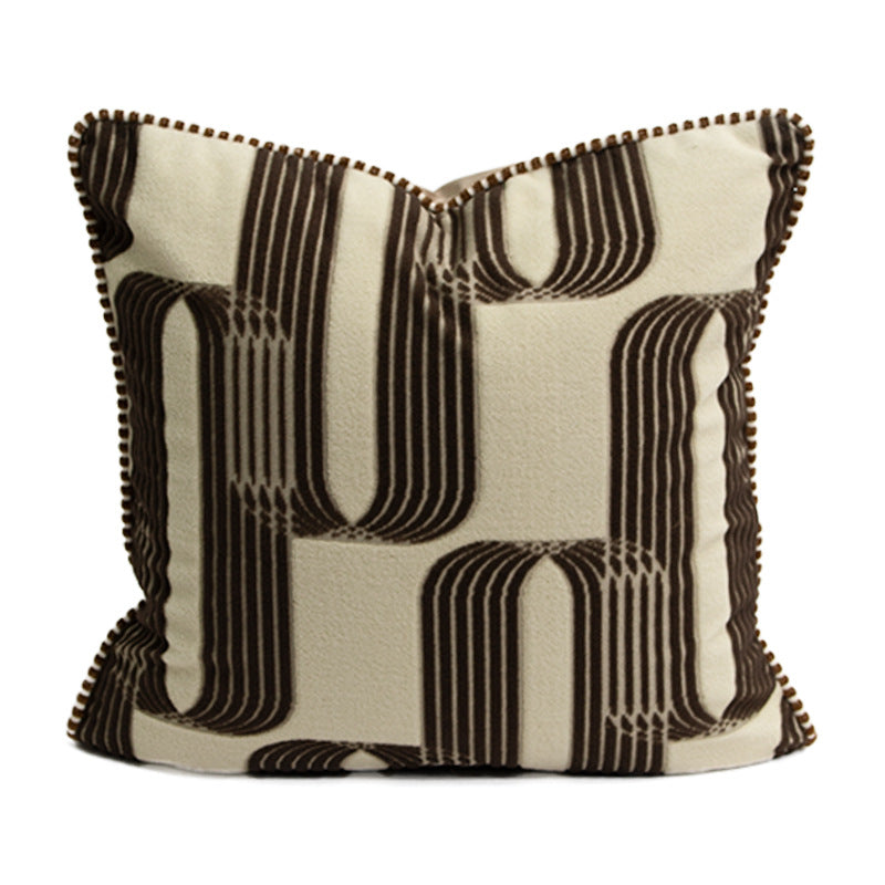 Coussin de canapé pour couverture d'oreiller à jet géométrique nordique