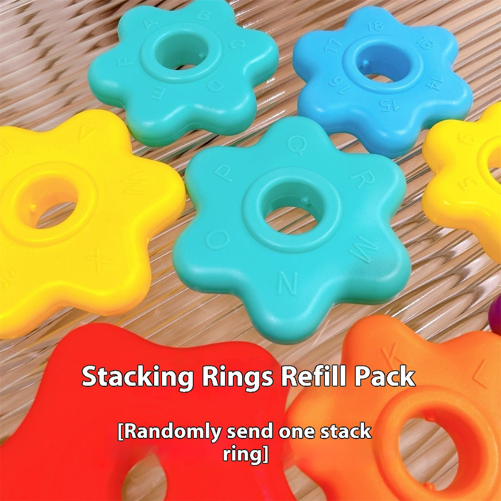 Jouet de table rotative arc-en-ciel Jenga
