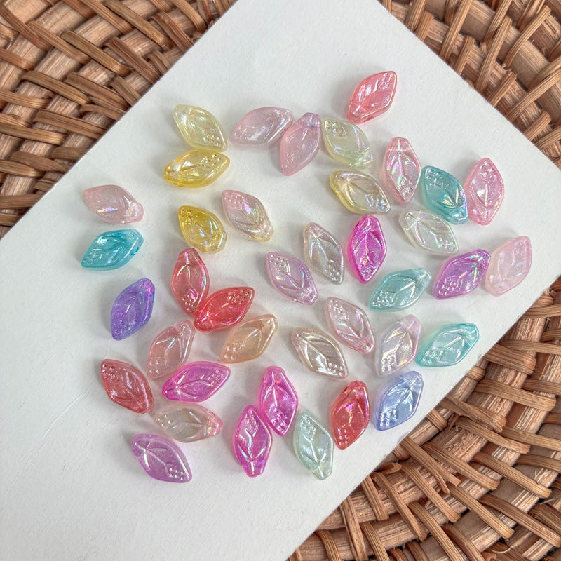 Perles lisses en acrylique bitones foncées