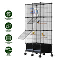 46in Bird Cage Spacieuse maison d'oiseaux d'intérieur avec 4 perches en bois