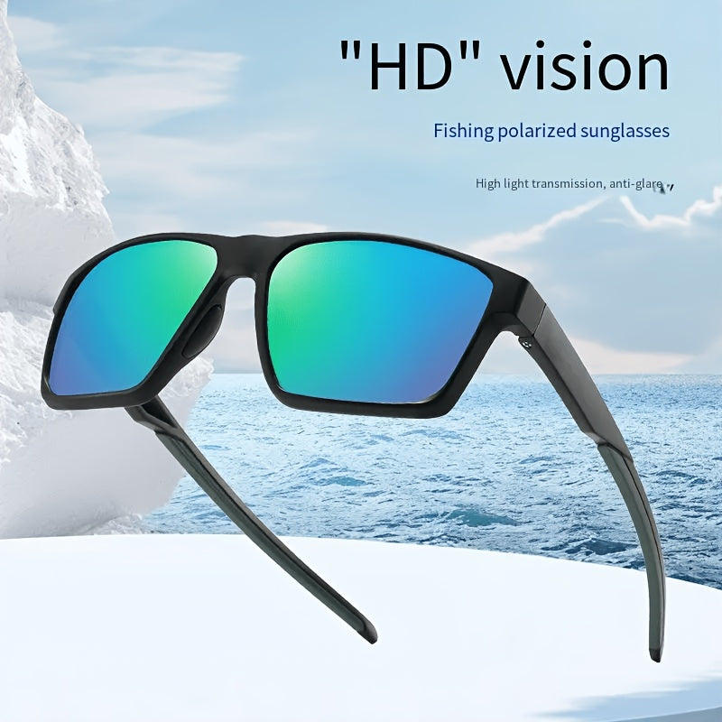 Lunettes de soleil de sport carrées de protection Uv400 pour hommes