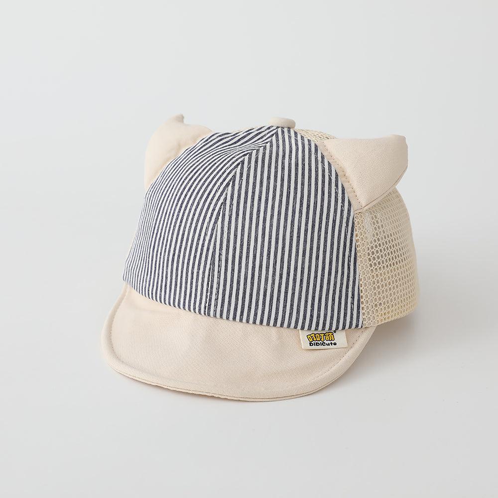 Casquette de baseball pour les enfants à bande verticale Démon Horn Mesh