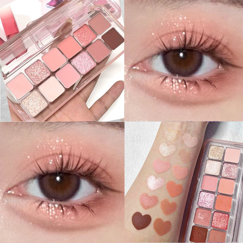 Accueil Créatif Polyvalent 12 Couleurs Eye Shadow Plate