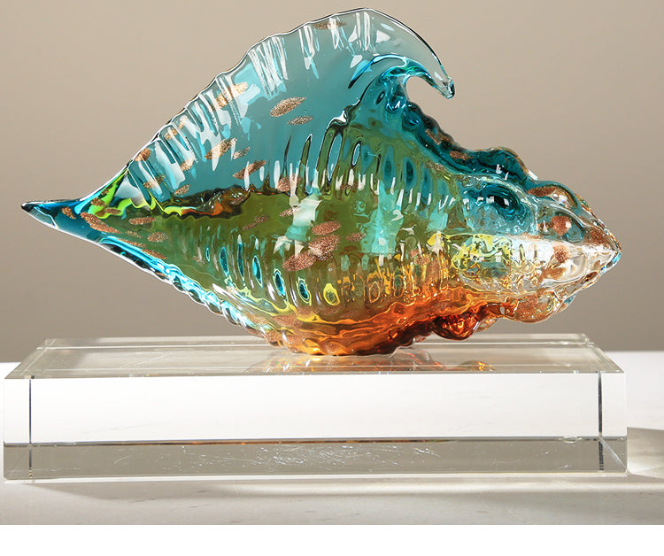 Léger Luxury Colored Glaze Colorful Conch Décorations