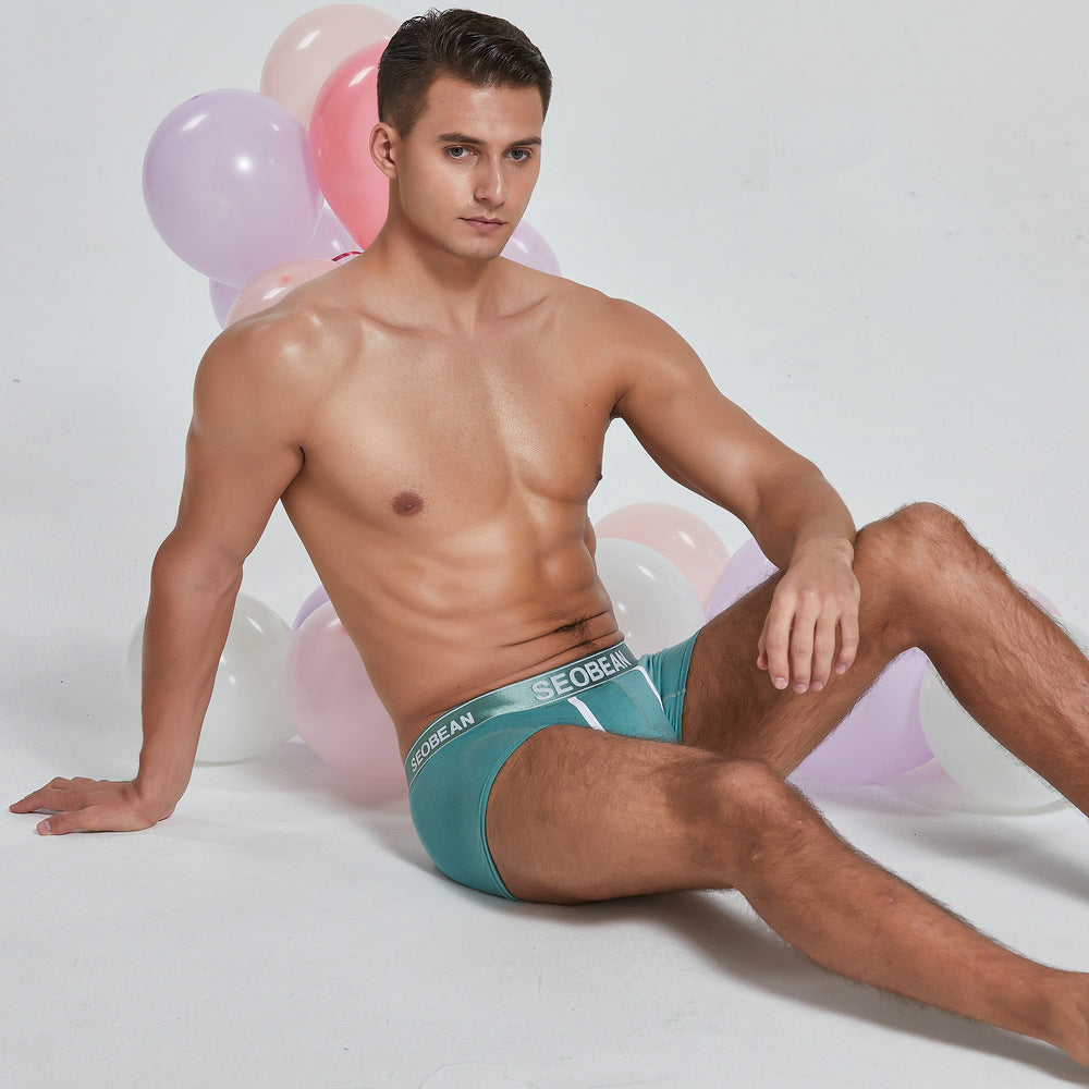 Spring Men's Boxers Mode Trendy Sexy Hommes Bas Culottes