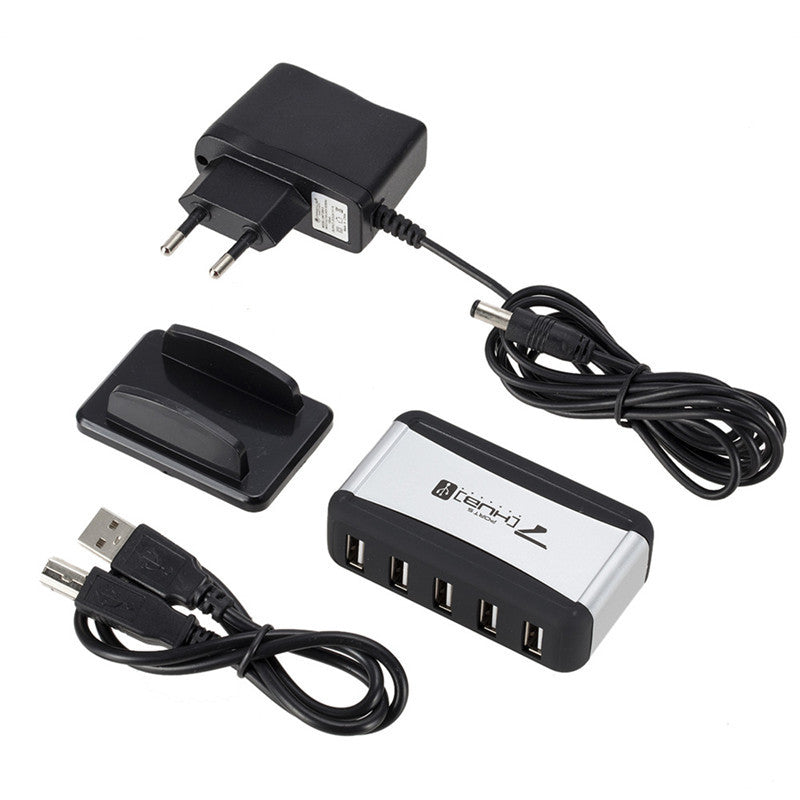 USB HUB un glisser sept avec le câble de base séparateur