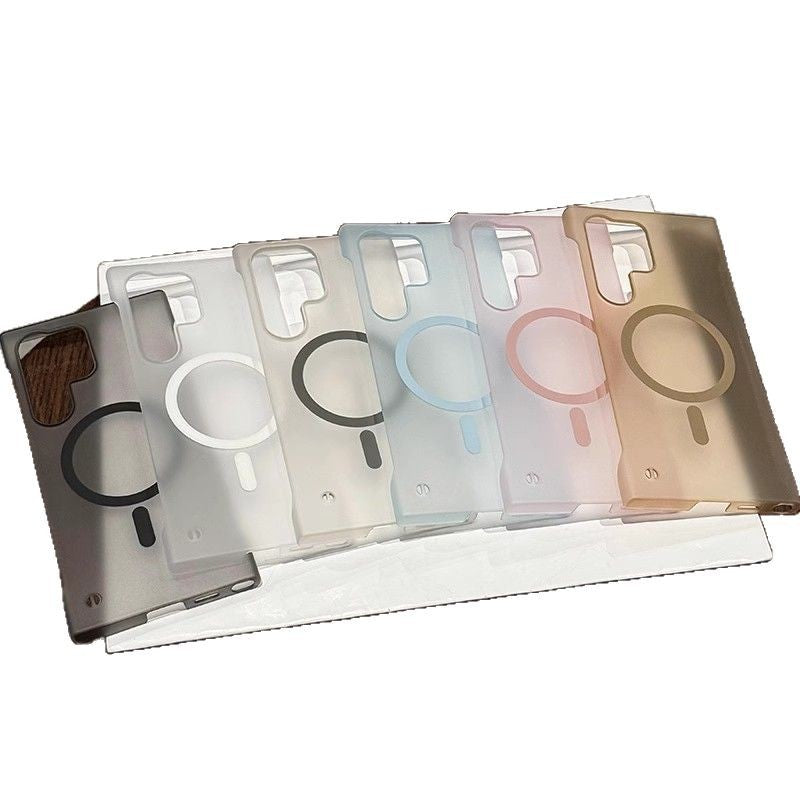 Arrosage de glace sans cadre Aspiration magnétique Ultra-mince Frosted Pc Appliquer boîtier de téléphone mécanique