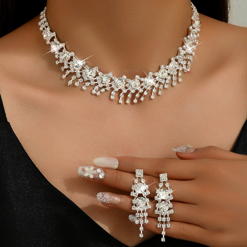 Ensemble de bijoux Femmes Imitation Pearl CZ 2Pcs