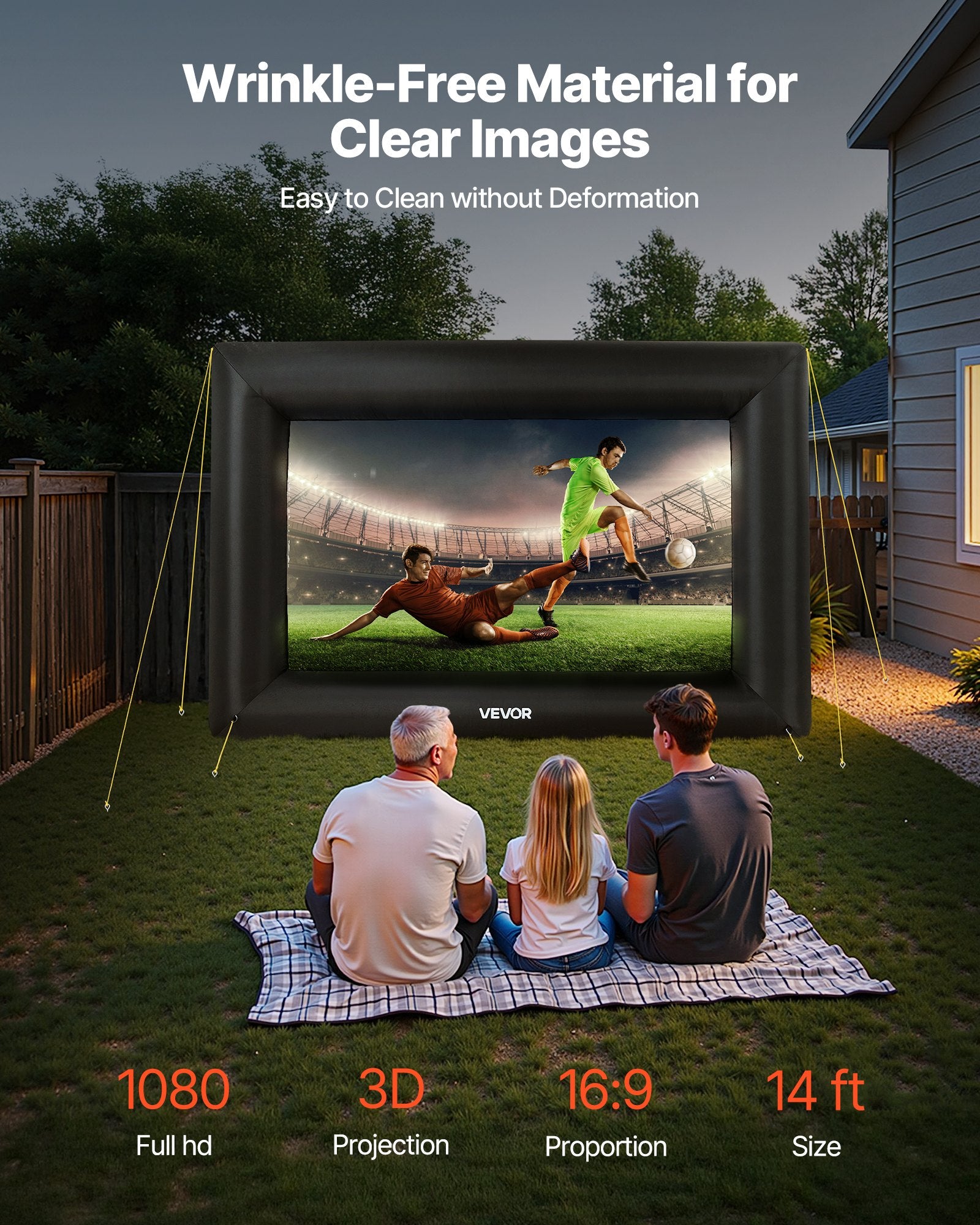 Écran de projecteur gonflable 14FT
