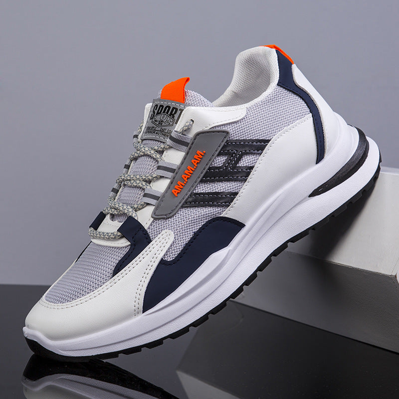 Sneakers Hommes Tissage Volant Mesh Surface Respirant Chaussures de Running de Loisirs