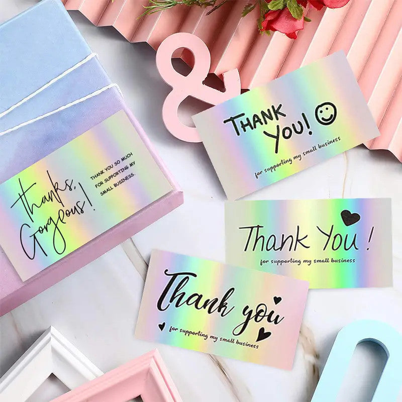 50 Feuillespack Laser carte cadeau holographique cadeau de salutation