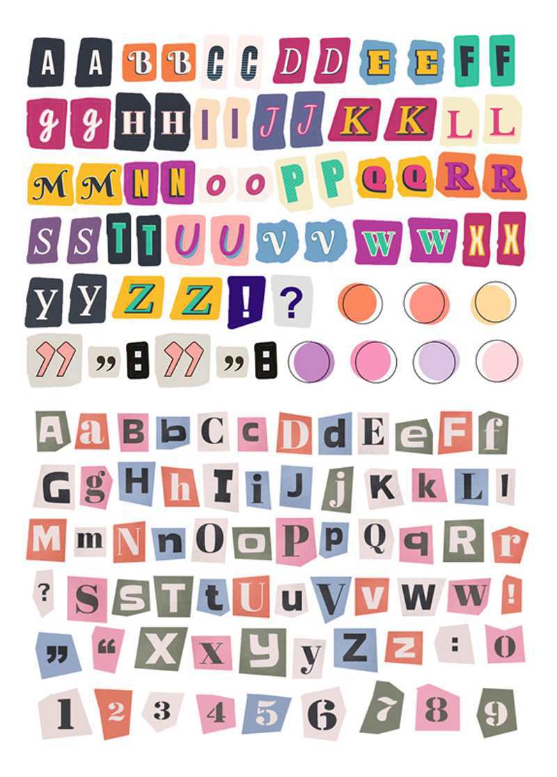 Stickers Anglais Lettres Et Nombres Symbole Etiquette Sticker Matière Décoration
