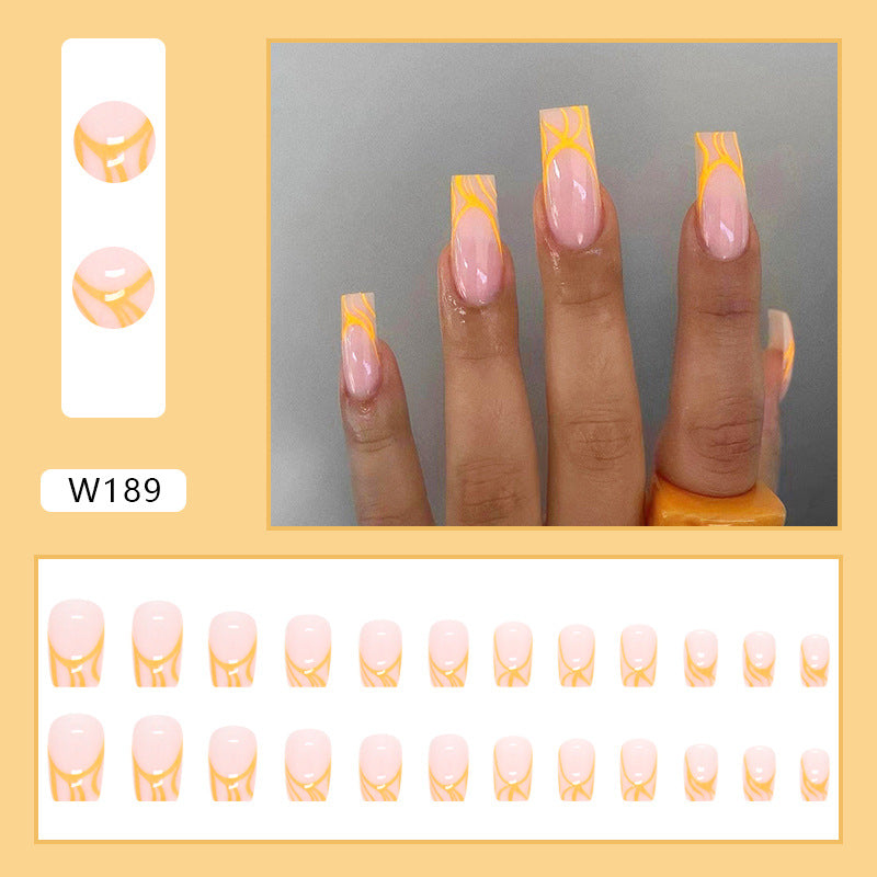 Style de commerce extérieur Fausses ongles Conseils pour porter les ongles Été Hot-seller Ballet Nail Ti