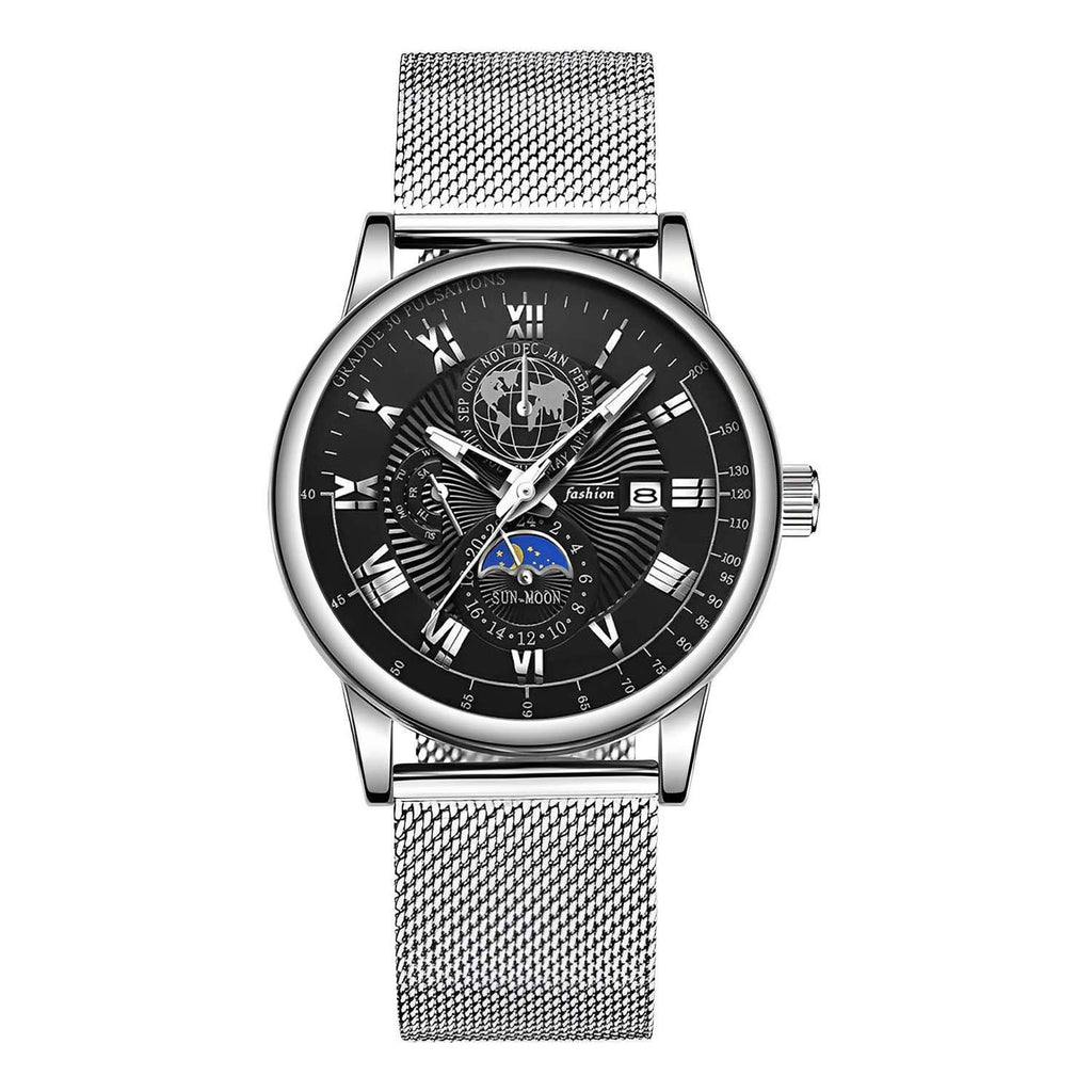 Montres pour hommes Calendrier lumineux non mécanique