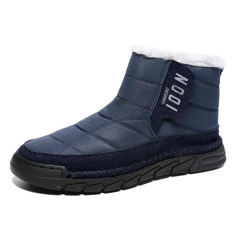 Bottes de coton antidérapantes avec une chaude