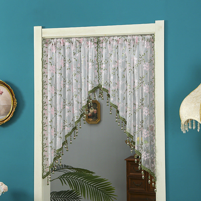 Dentelle demi rideau pour la chambre à coucher à la maison Decor